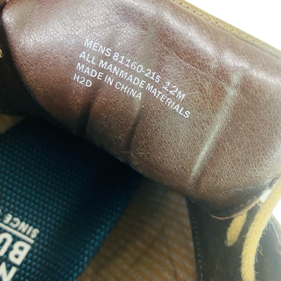 Nunn Bush Brown Ozark II Plain Toe Chukka Boots Size 12 - Picture 7 of 7